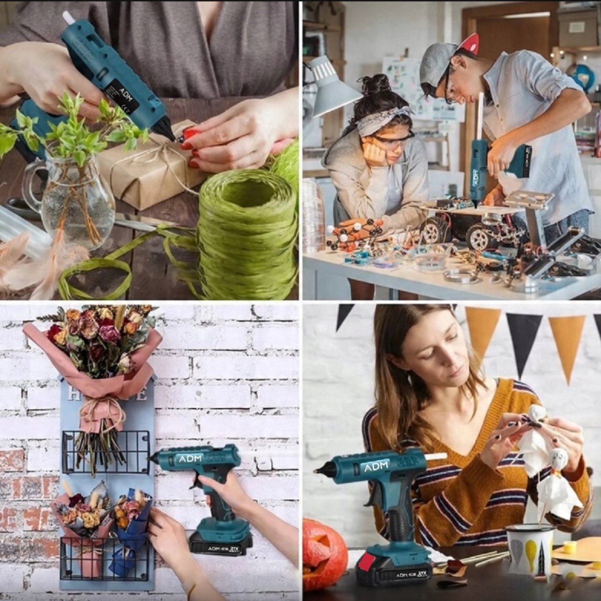 Akumulátorová praktická tavná pištoľ